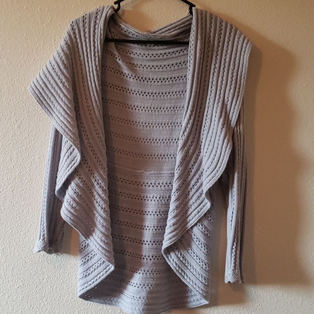 Gray cardigan
